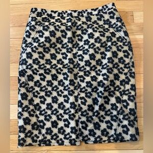 Ann Taylor Jacquard Leopard Jaguar Pencil Skirt 4